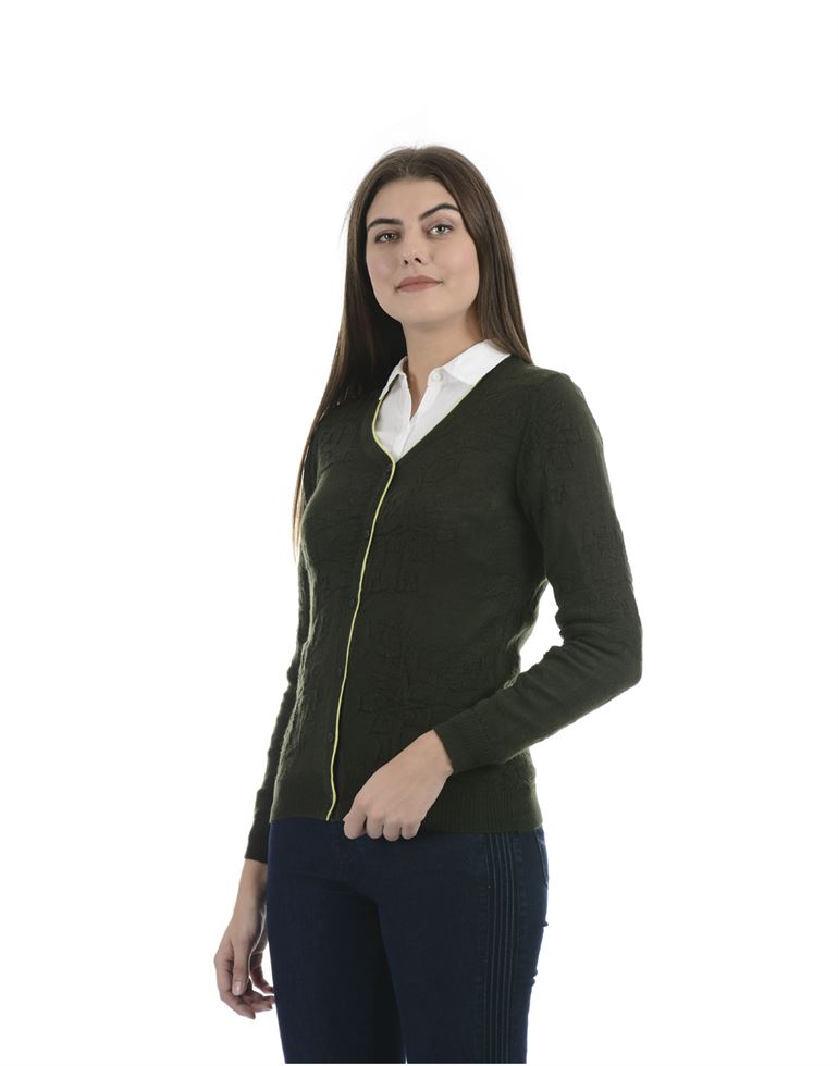 Porto Bello Women Casual Winter Wear Cardigan